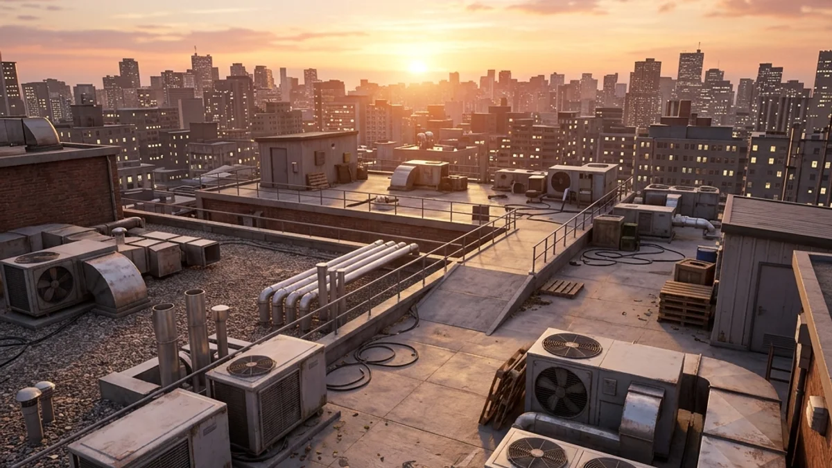 Rooftop City Workshop Map Guide — Workshop map scene